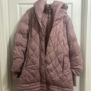 Jessica Simpson Quilted Puffer Jacket in Mauve